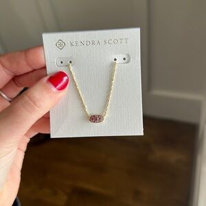 Kendra Scott Grayson Pink Crystal Pendant Necklace